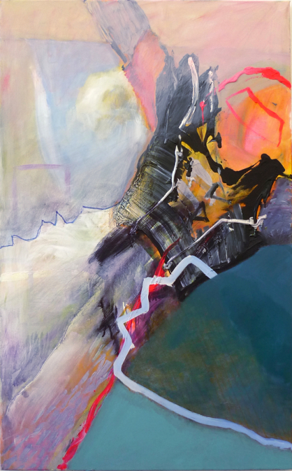 "Flying Through The Air", 145 x 98 cm, acrylic on canvas, 2014