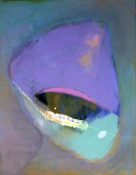 "Amöbenhai aus der Tiefsee", acrylic on canvas, 2014